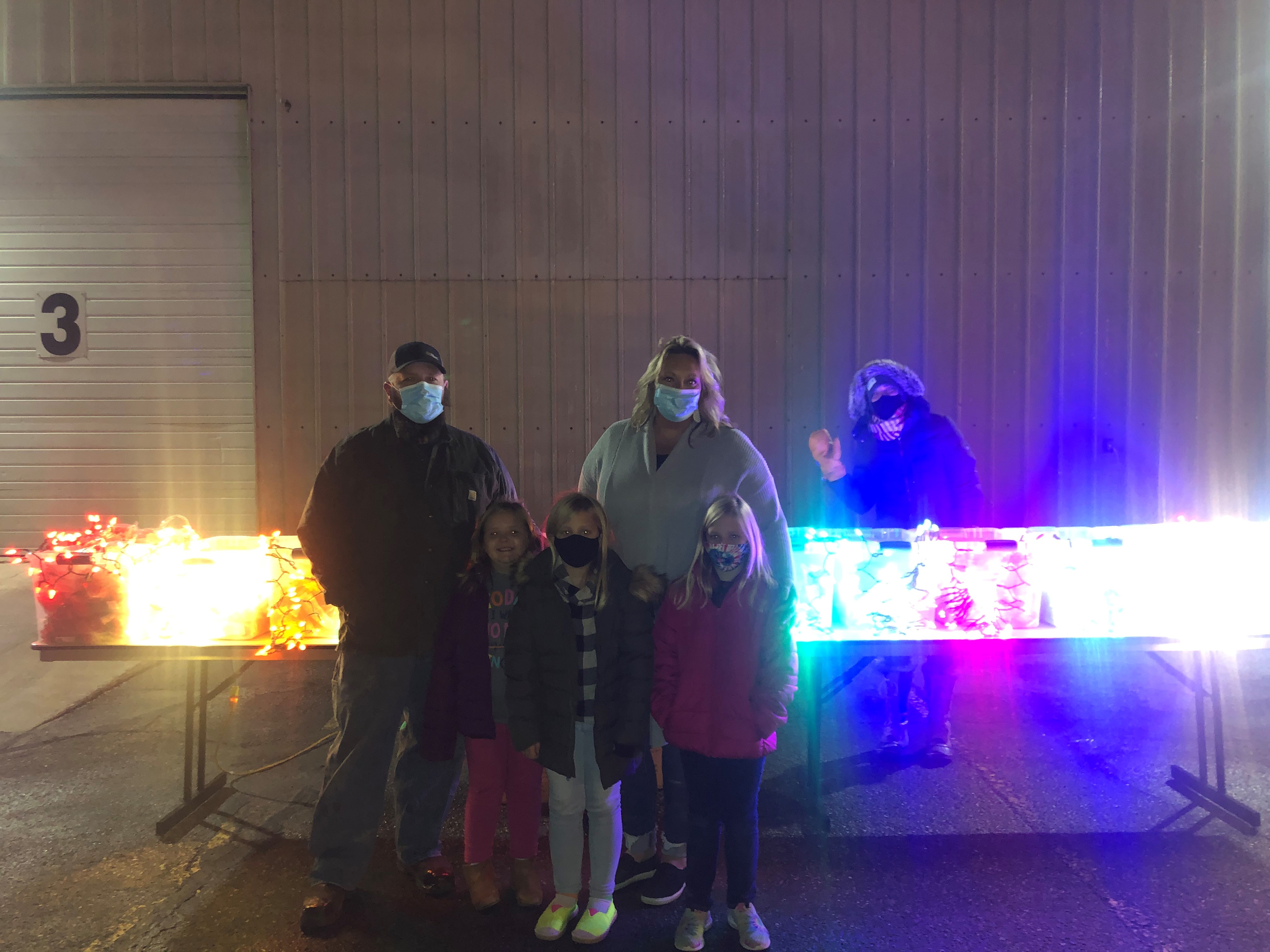 The Dillon family participates in LED event