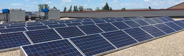 First Publicly Owned Property Solar installation at the new University of Minnesota-Crookston (UMC) Wellness Center.