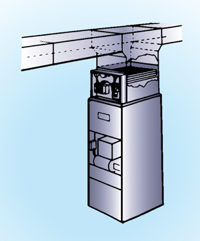 Diagram of a plenum heater.